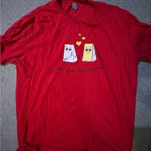 Red Graphic T-Shirt with Cute Design